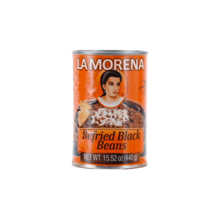 La Morena Refried Black Beans 440g