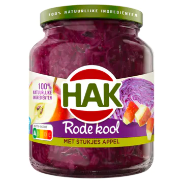 HAK Rodekool Appel 355g
