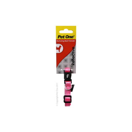 Pet One Collar 17-26cm 10mm Pink