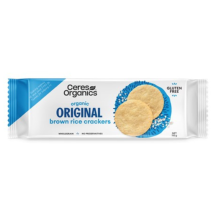 Ceres Organics Brown Rice Cracker Original 115g
