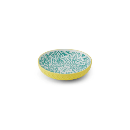 Mikasa Coupe Bowl 21cm Yellow & Blue Geometric