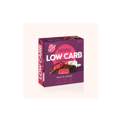 Noshu Low Carb Indulgence Bars Cherry & Coconut 160g