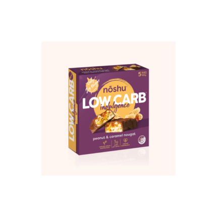 Noshu Low Carb Indulgence Bars Peanut & Caramel 160g