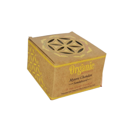 Organic Goodness Tealight Candle Sandalwood 12pk