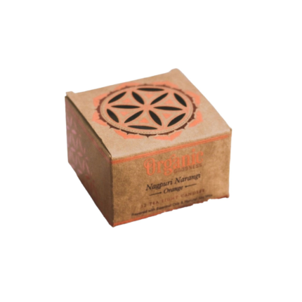 Organic Goodness Tealight Candle Orange 12pk