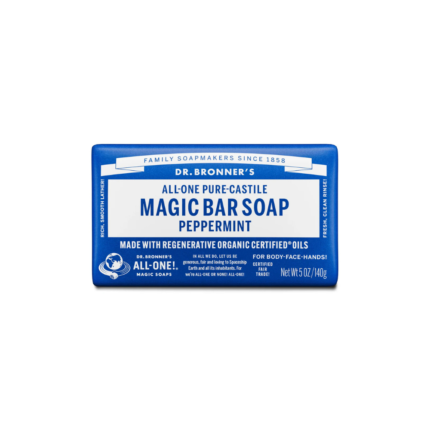 Dr Bronner Castile Bar Peppermint 140g