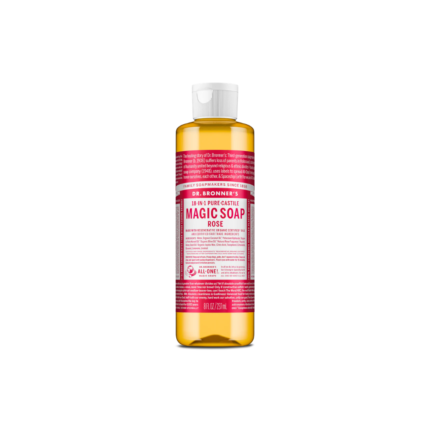 Dr Bronner Castile Liquid Soap Rose 237ml